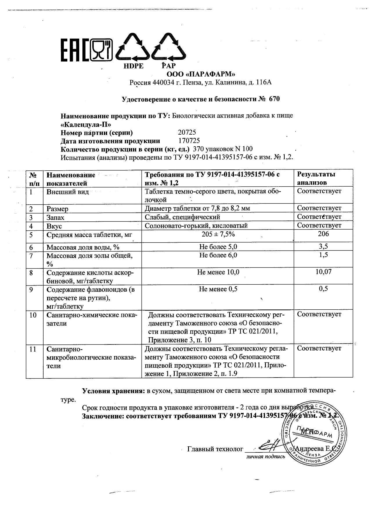 Паспорт №072025